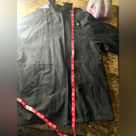 London Fog Black Bomber Jacket with Blue Accents - Picture 9 of 9